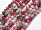 Jade - Red & Green, 8mm Round-BeadBeyond