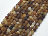 Matte Banded Agate, 6mm Round Beads-BeadBeyond