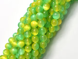 Selenite - Green & Yellow, 8mm (8.5mm)-BeadBeyond