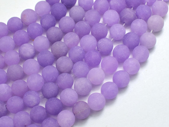 Matte Jade - Lavender, 8mm Round-BeadBeyond