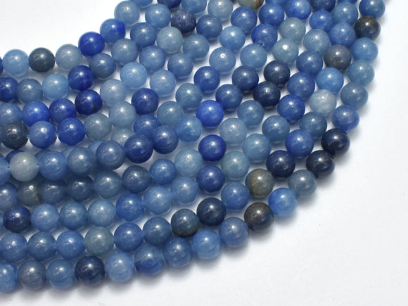 Blue Aventurine Beads, Round, 6mm-BeadBeyond