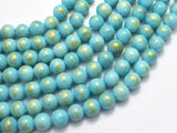 Mashan Jade - Blue, 8mm (8.5mm) Round-BeadBeyond