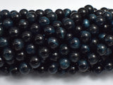 Blue Tiger Eye, 8mm (8.5mm) Round Beads-BeadBeyond