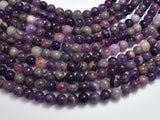Purple Fluorite, 8mm Round Beads-BeadBeyond