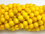 Jade - Yellow, 8mm Round-BeadBeyond