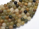 Lodolite Quartz, 8mm (8.5mm) Round-BeadBeyond