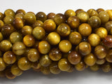 Golden Tiger Eye, 8mm (8.5mm) Round-BeadBeyond
