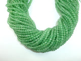 Green Aventurine 4mm (4.8mm) Faceted Round Beads-BeadBeyond