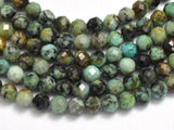 African Turquoise, 3mm Micro Faceted Round-BeadBeyond
