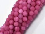 Matte Jade - Pink, 8mm Round-BeadBeyond