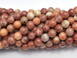 Spicy Jasper Beads, Plum Blossom Jasper, Round, 8mm-BeadBeyond