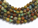 Natural Turquoise, 4mm Micro Faceted Round-BeadBeyond