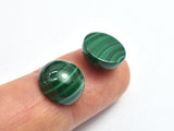 Genuine Malachite Cabochon, 10mm Coin, 1piece-BeadBeyond