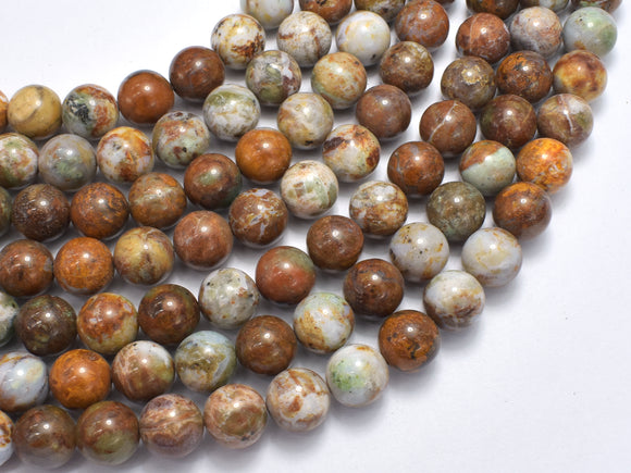 African Green Opal, 10mm(10.3mm) Round Beads, 16 Inch, Full strand-BeadBeyond