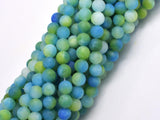 Matte Jade - Green & Blue, 6mm Round-BeadBeyond