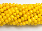 Jade - Yellow, 4mm Round-BeadBeyond