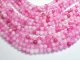 Jade - Pink & White, 6mm Round-BeadBeyond