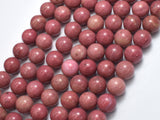 Rhodonite Beads, 10mm, Round Beads-BeadBeyond