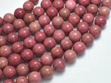 Rhodonite Beads, 10mm, Round Beads-BeadBeyond