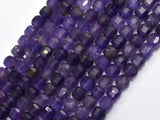 Amethyst, 5.5x5.5mm Faceted Cube Beads, 12.5 Inch-BeadBeyond