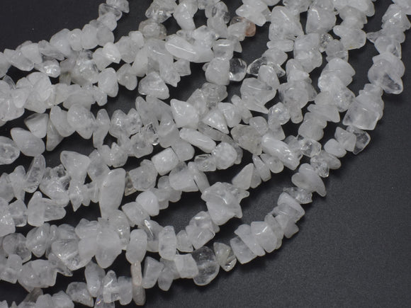 Clear Quartz, 4mm - 10mm Chips Beads, 31 Inch-BeadBeyond