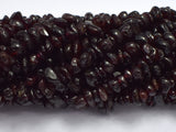 Red Garnet, 4mm - 10mm Pebble Chips Beads-BeadBeyond