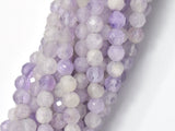 Lavender Amethyst, Lavender Jade, 4mm Micro Faceted Round-BeadBeyond