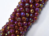 Mystic Coated Carnelian, 8mm Faceted Round-BeadBeyond