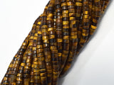 Tiger Eye, Approx. 2x4mm, Heishi Disc-BeadBeyond