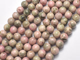 Peruvian Rhodonite, 8mm (8.8mm) Round-BeadBeyond
