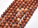 Red Malachite Beads, Round, 8mm-BeadBeyond