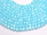 Selenite - Blue, 6mm (6.5mm) Round-BeadBeyond