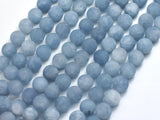 Matte Jade - Aquamarine Color, 8mm Round-BeadBeyond