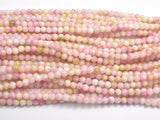 Jade - Pink & White, 4mm (4.5mm)-BeadBeyond