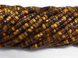 Tiger Eye, Approx. 2x4mm, Heishi Disc-BeadBeyond