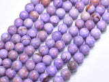 Jade - Purple, 8mm Round-BeadBeyond