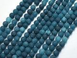 Matte Jade - Blue, 6mm Round-BeadBeyond