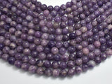 Lepidolite Beads, 8mm Round Beads-BeadBeyond