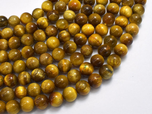 Golden Tiger Eye, 8mm (8.5mm) Round-BeadBeyond