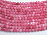 Matte Jade - Pink, 6mm Round-BeadBeyond