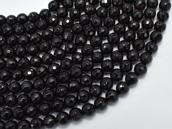 Black Onyx Beads, Faceted Round, 6mm-BeadBeyond
