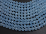 Jade - Aqua Blue, 8mm Round-BeadBeyond