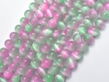 Selenite - Green & Purple, 8mm (8.5mm)-BeadBeyond