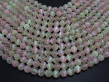 Selenite - Peach & Yellow, 8mm (8.5mm)-BeadBeyond