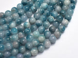 Jade - Blue & White, 8mm Round-BeadBeyond