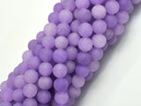 Matte Jade - Lavender, 8mm Round-BeadBeyond