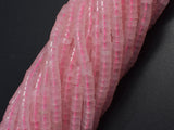 Rose Quartz, Approx. 2x4mm, Heishi Disc-BeadBeyond