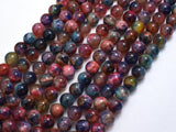 Agate - Multi Color, 8mm Round-BeadBeyond