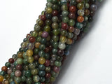 Indian Agate Beads, Fancy Jasper Beads, 4mm Round Beads-BeadBeyond