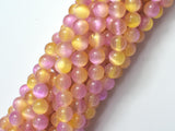 Selenite - Pink & Yellow, 8mm (8.5mm)-BeadBeyond